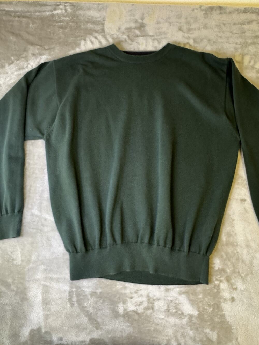 Tommy Hilfiger Dark Green Pullover Golf Sweater Men’s Large Pre-owned NICE